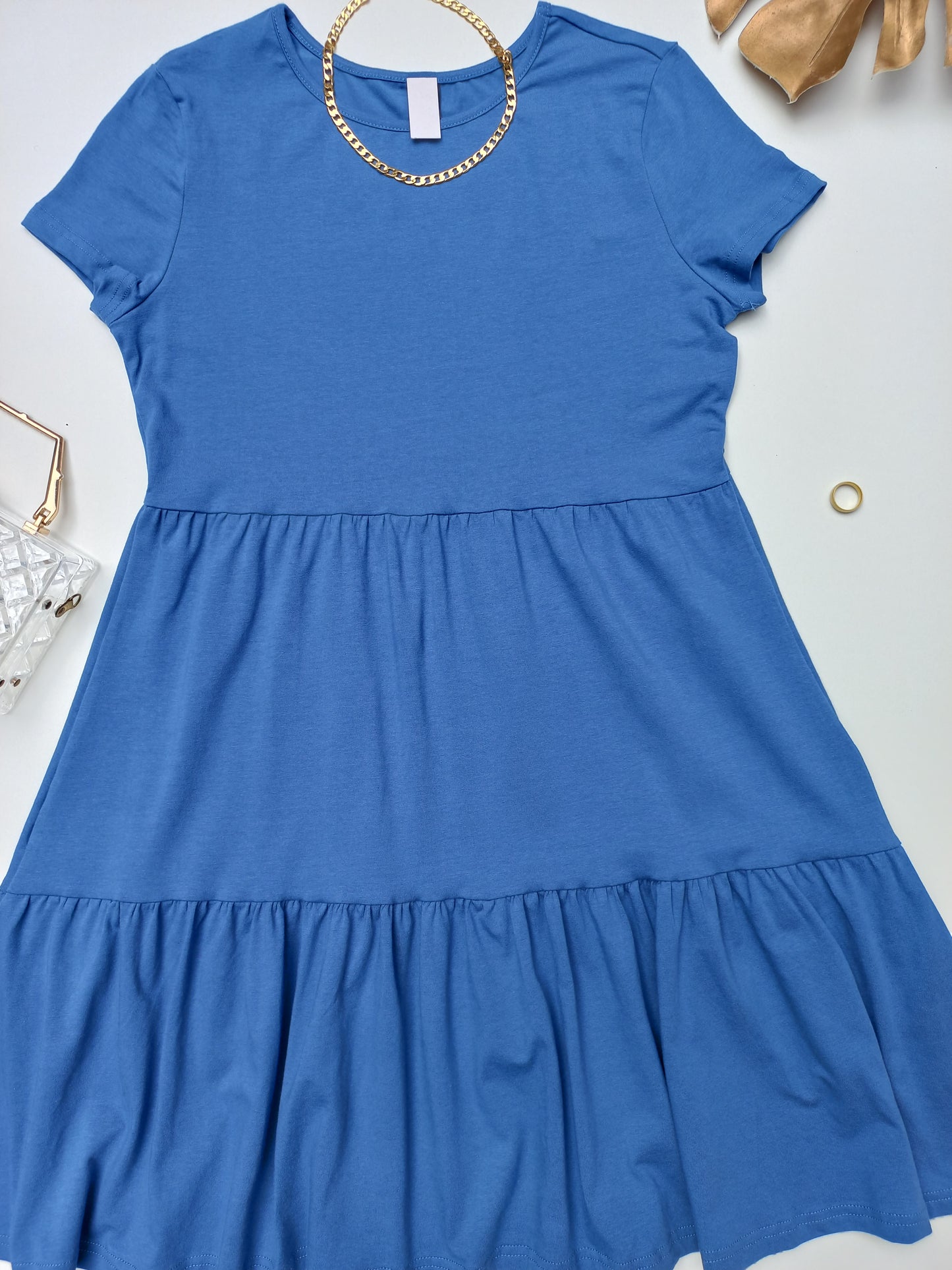 Short Sleeve Babydoll Dress