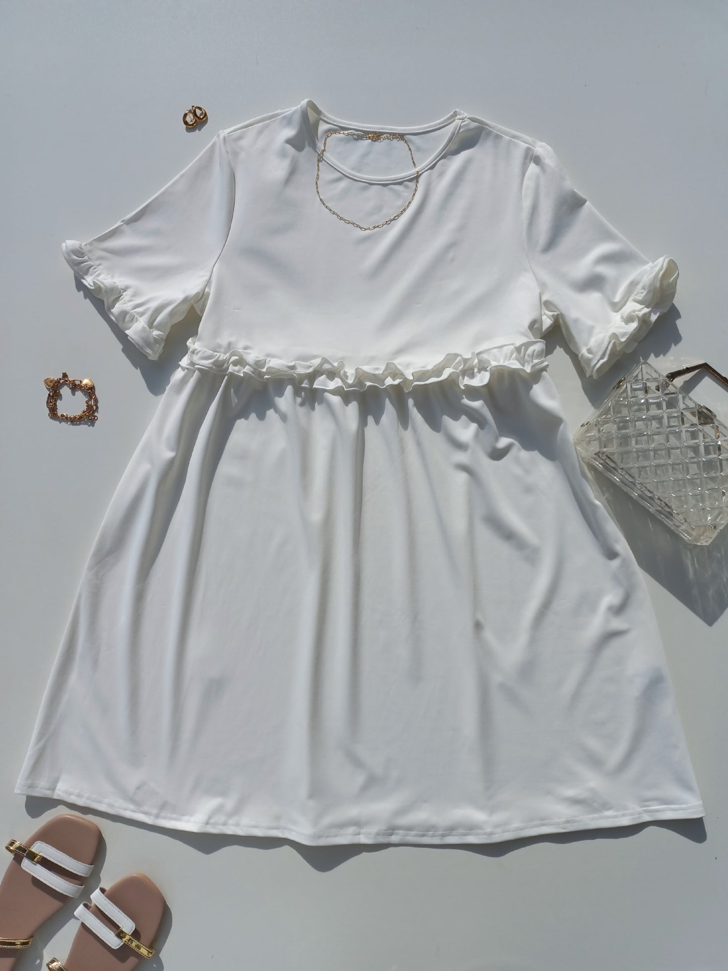 Ruffle Sleeve Dress