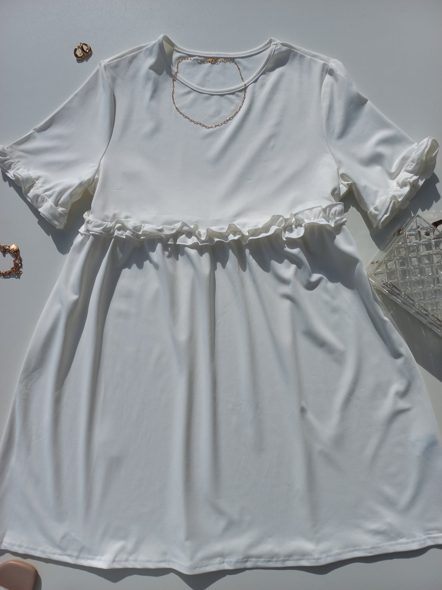 Ruffle Sleeve Dress