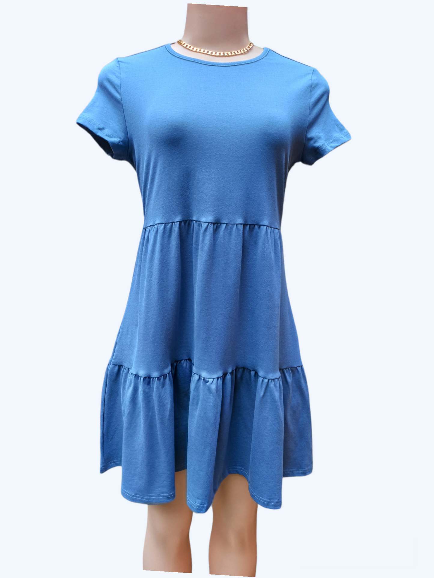 Short Sleeve Babydoll Dress