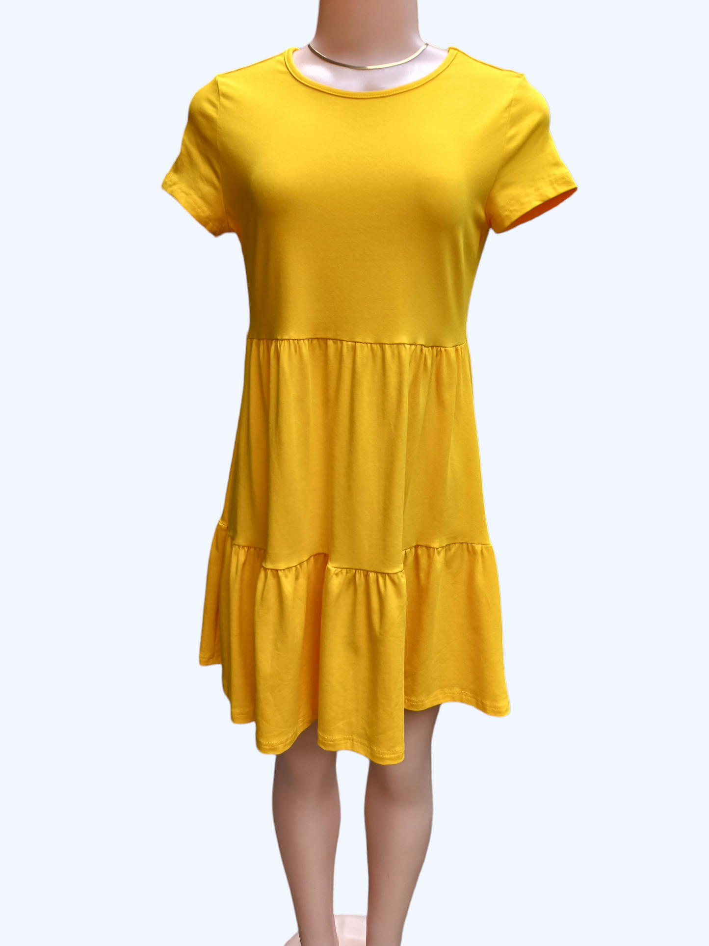 Short Sleeve Babydoll Dress