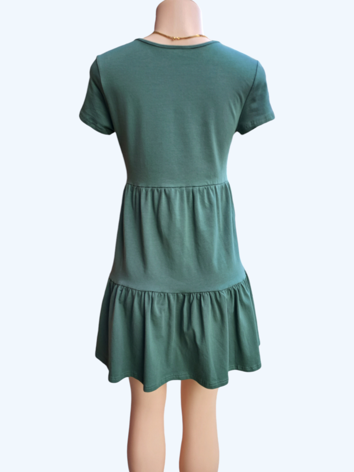 Short Sleeve Babydoll Dress