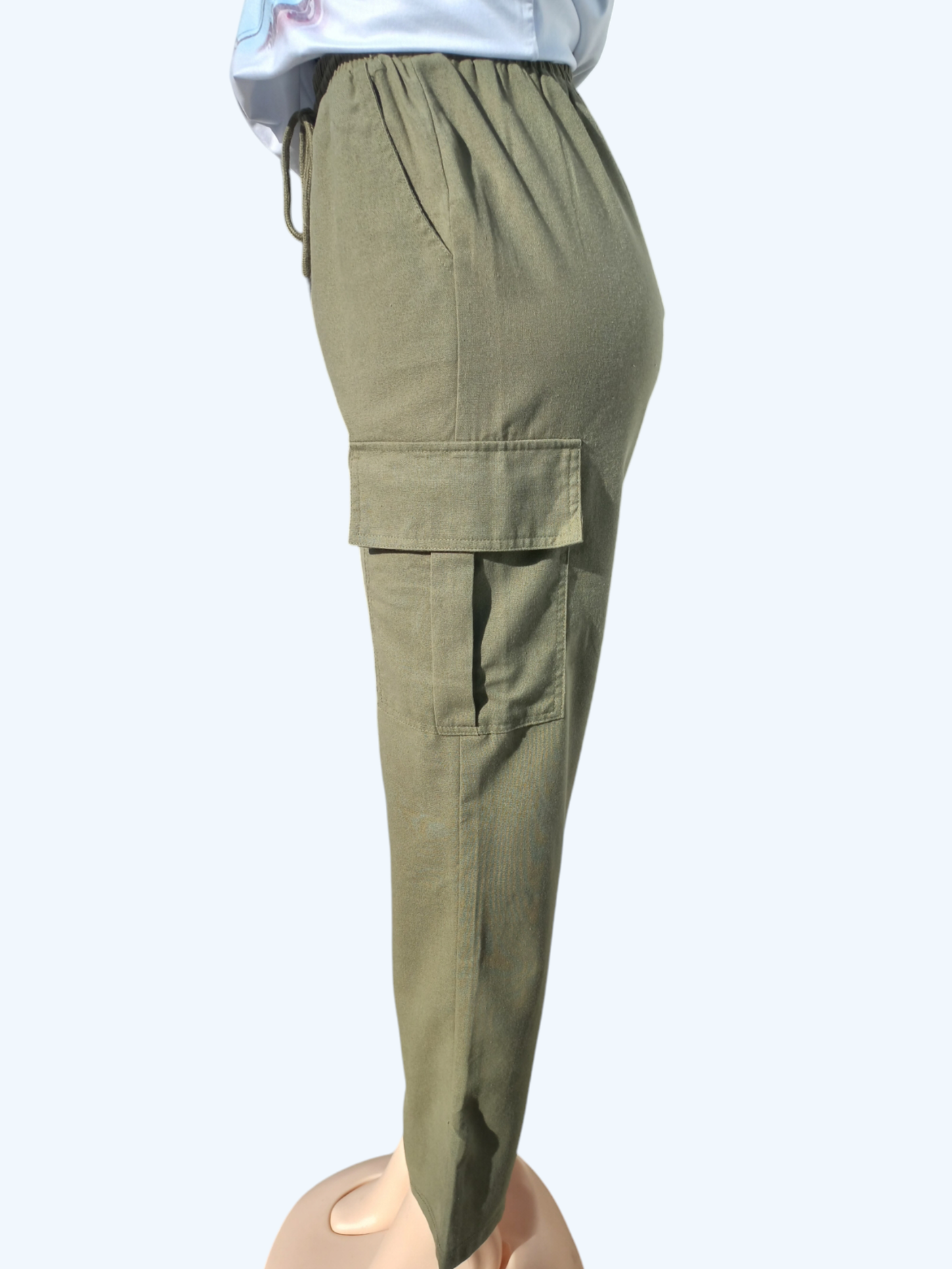 Linen Cargo Pants