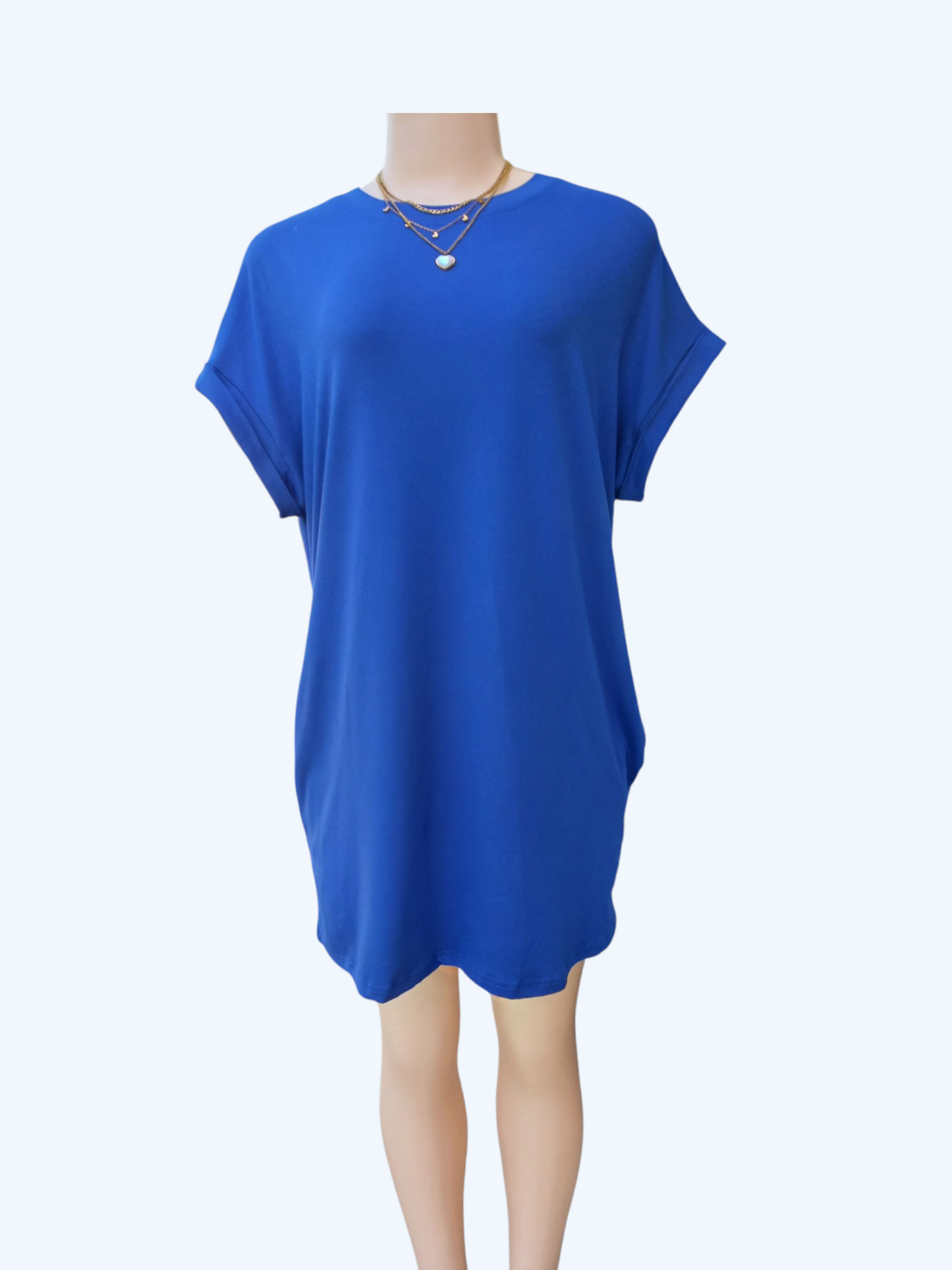 Round Neck Pocket Dress