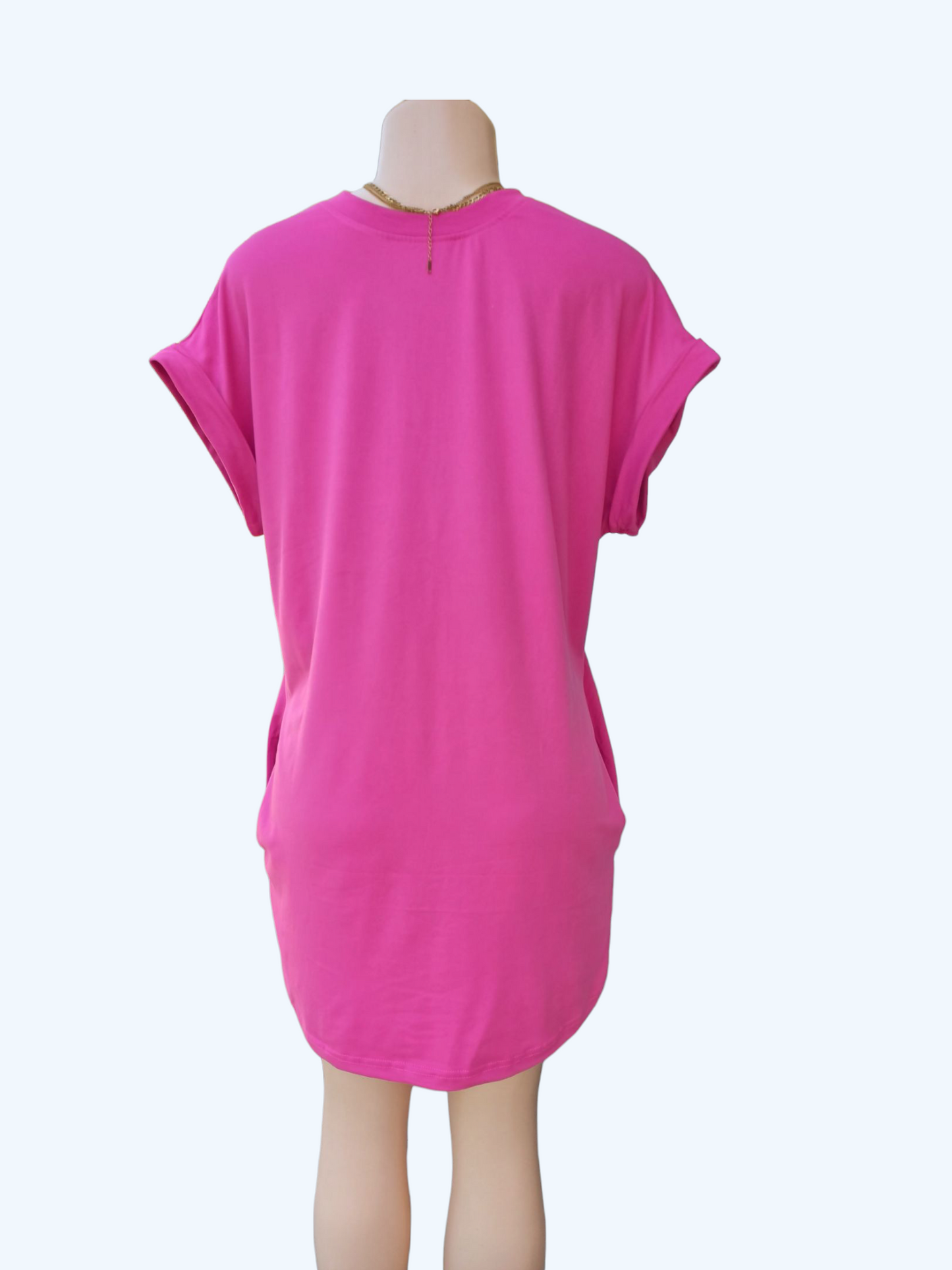 Round Neck Pocket Dress