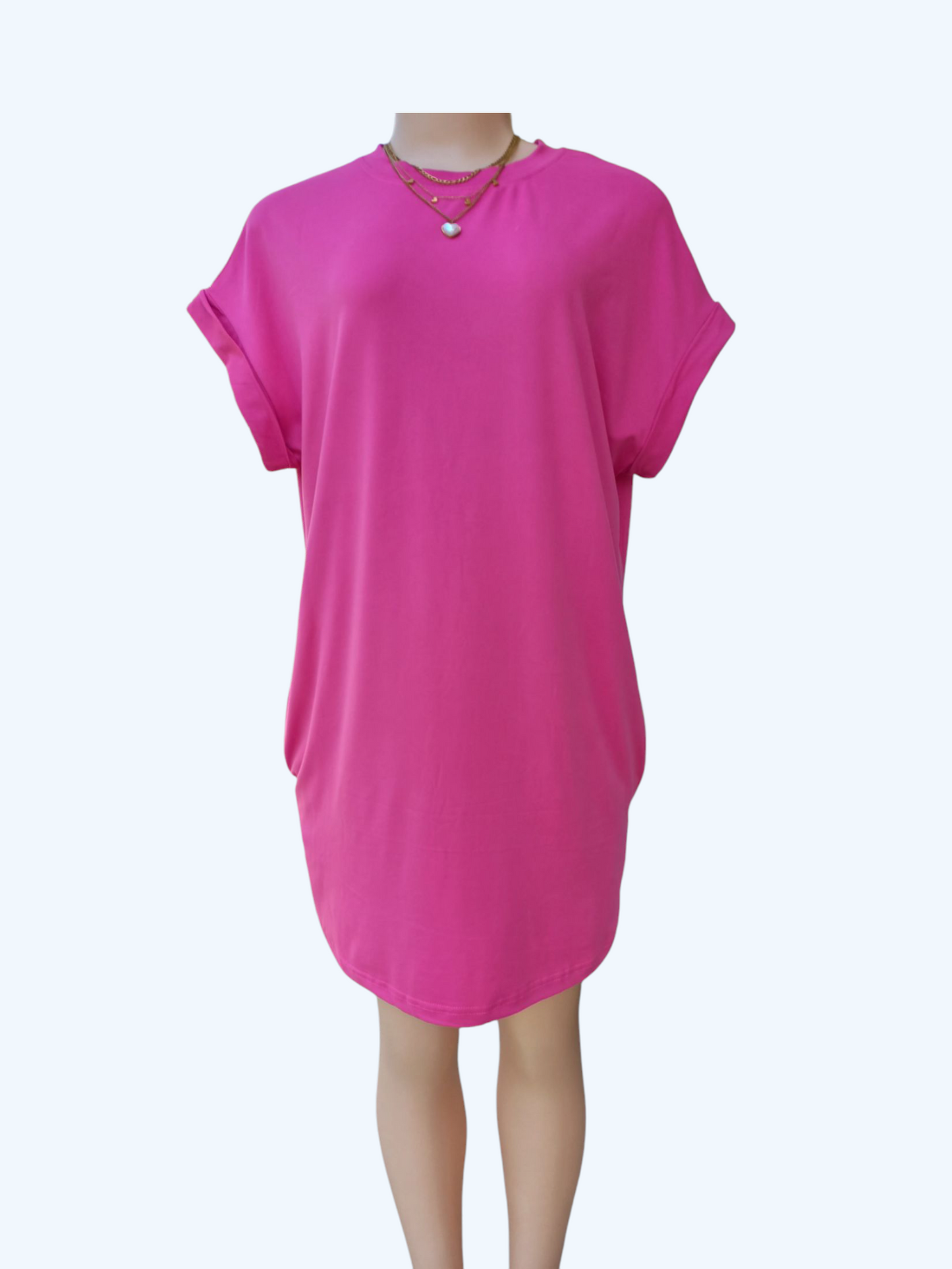 Round Neck Pocket Dress