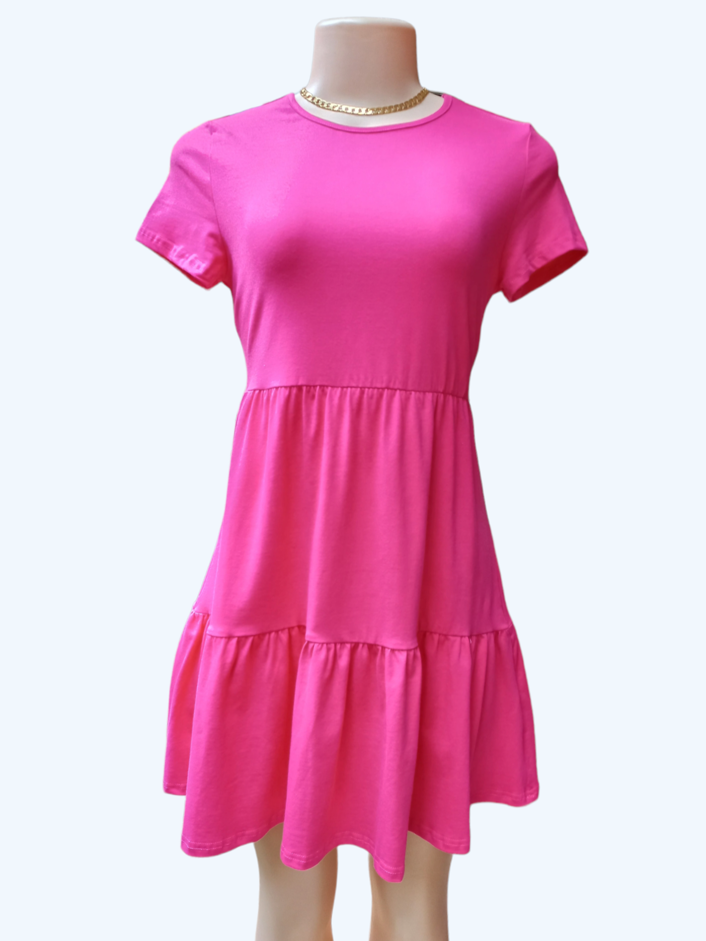 Short Sleeve Babydoll Dress