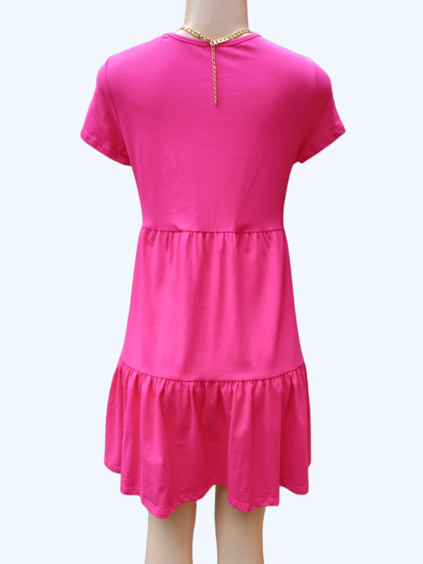 Short Sleeve Babydoll Dress