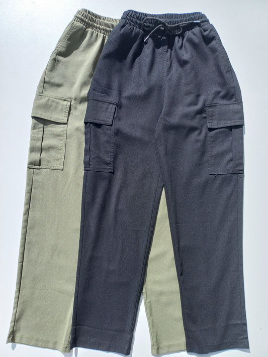 Linen Cargo Pants