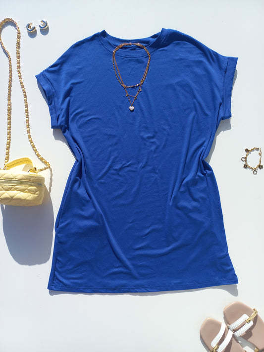 Round Neck Pocket Dress