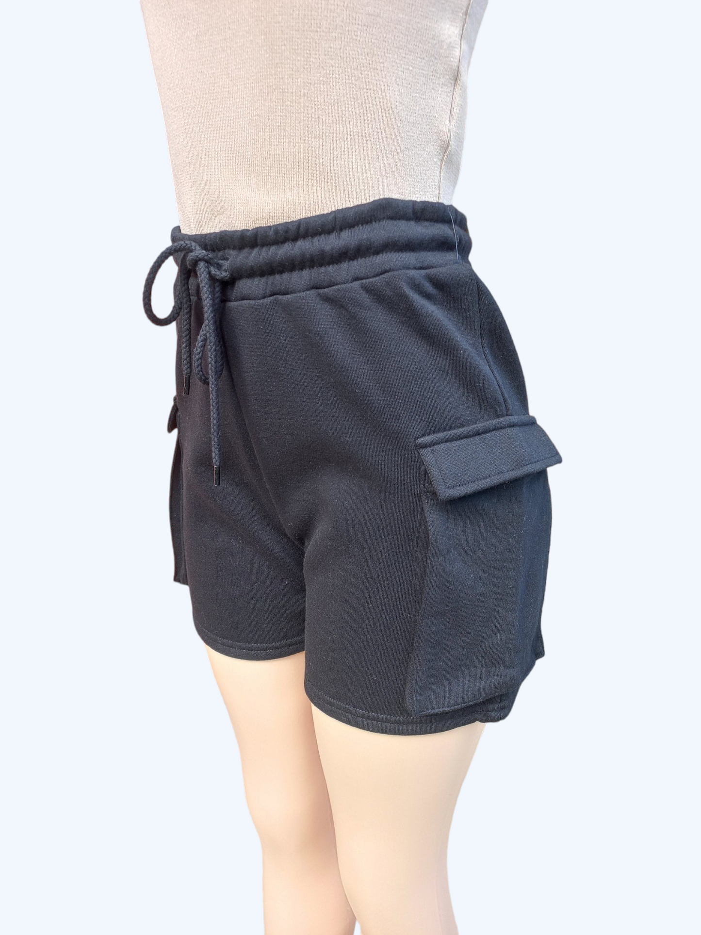 Fleece Cargo Shorts