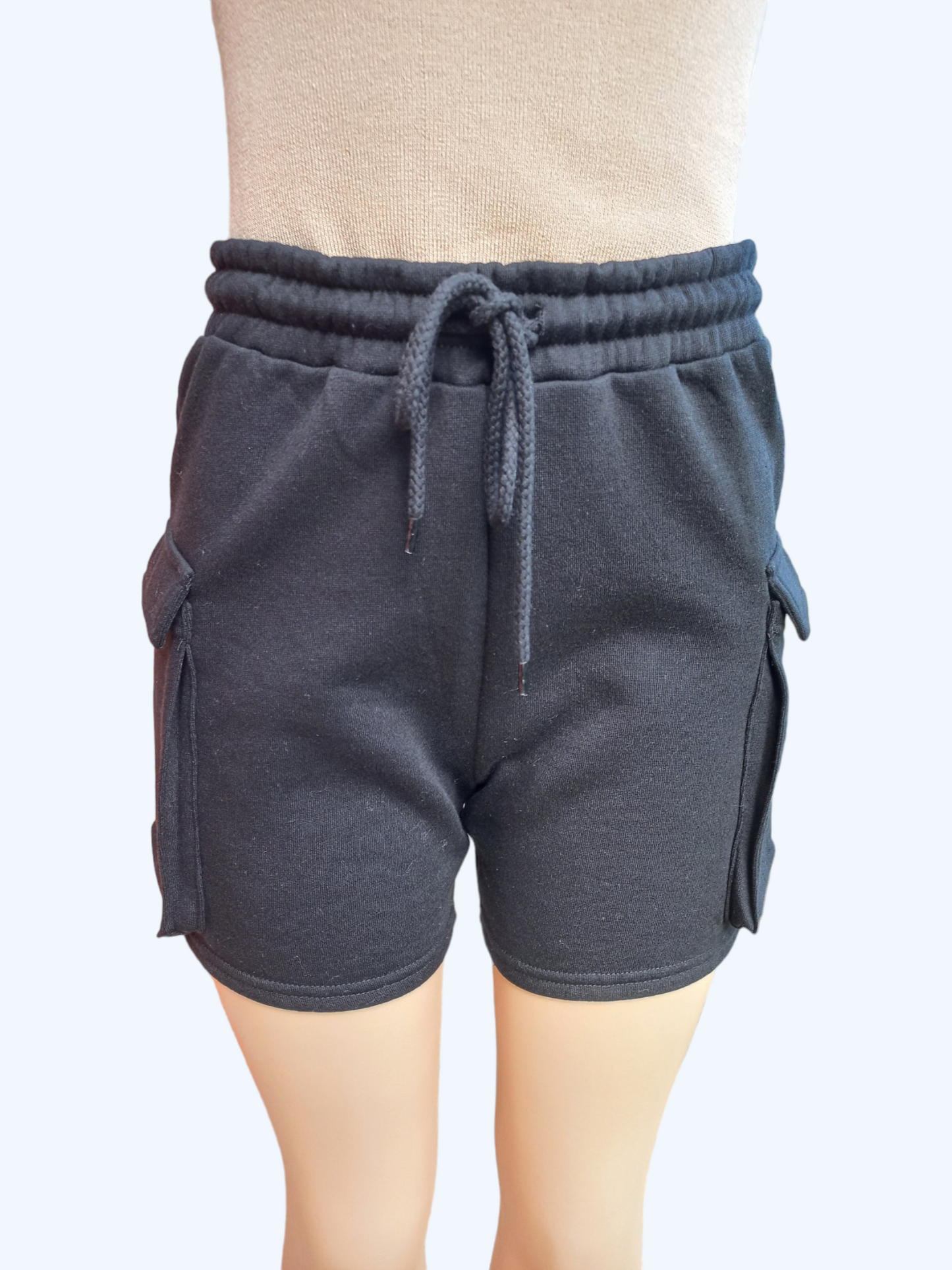 Fleece Cargo Shorts