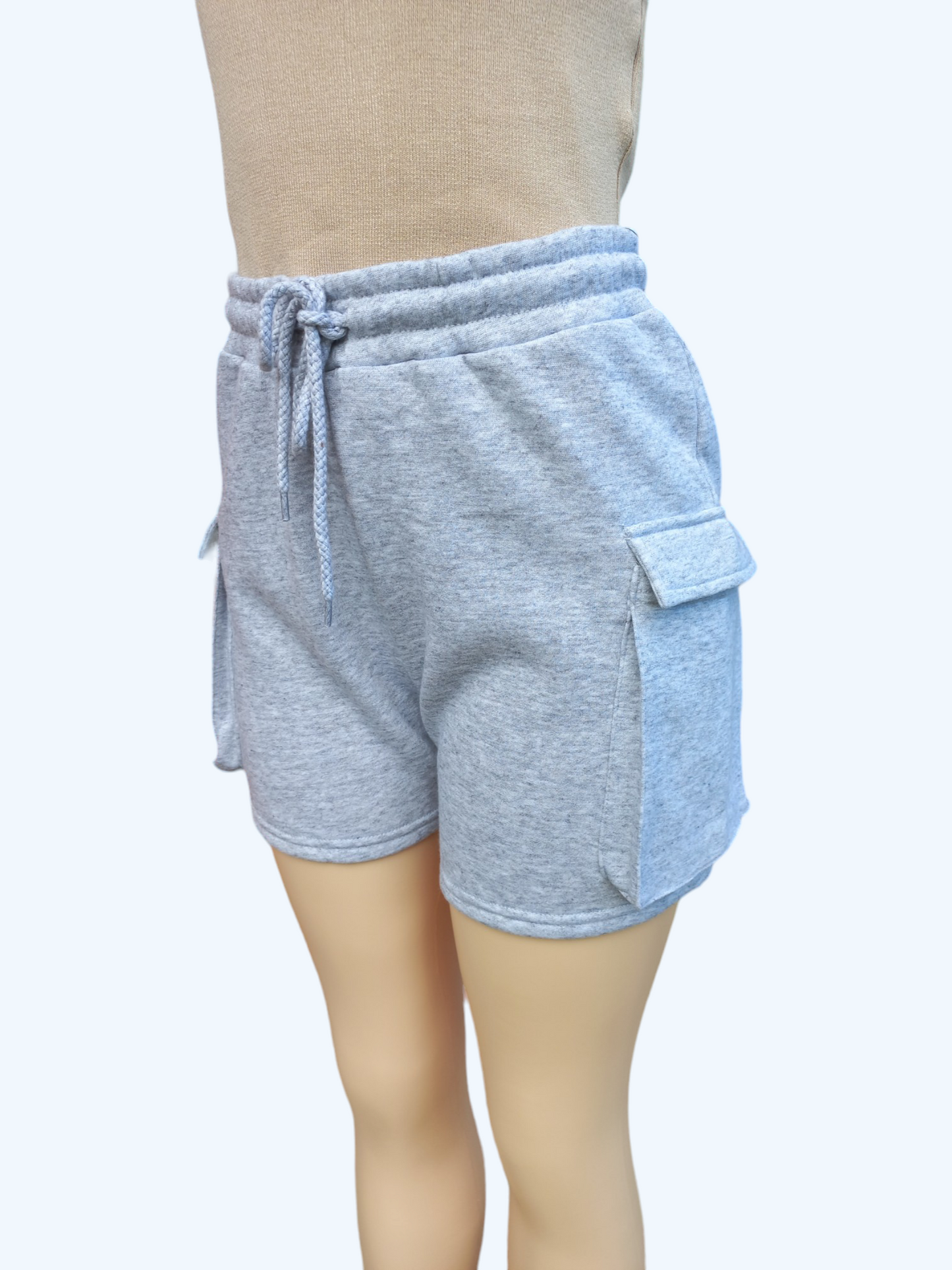 Fleece Cargo Shorts