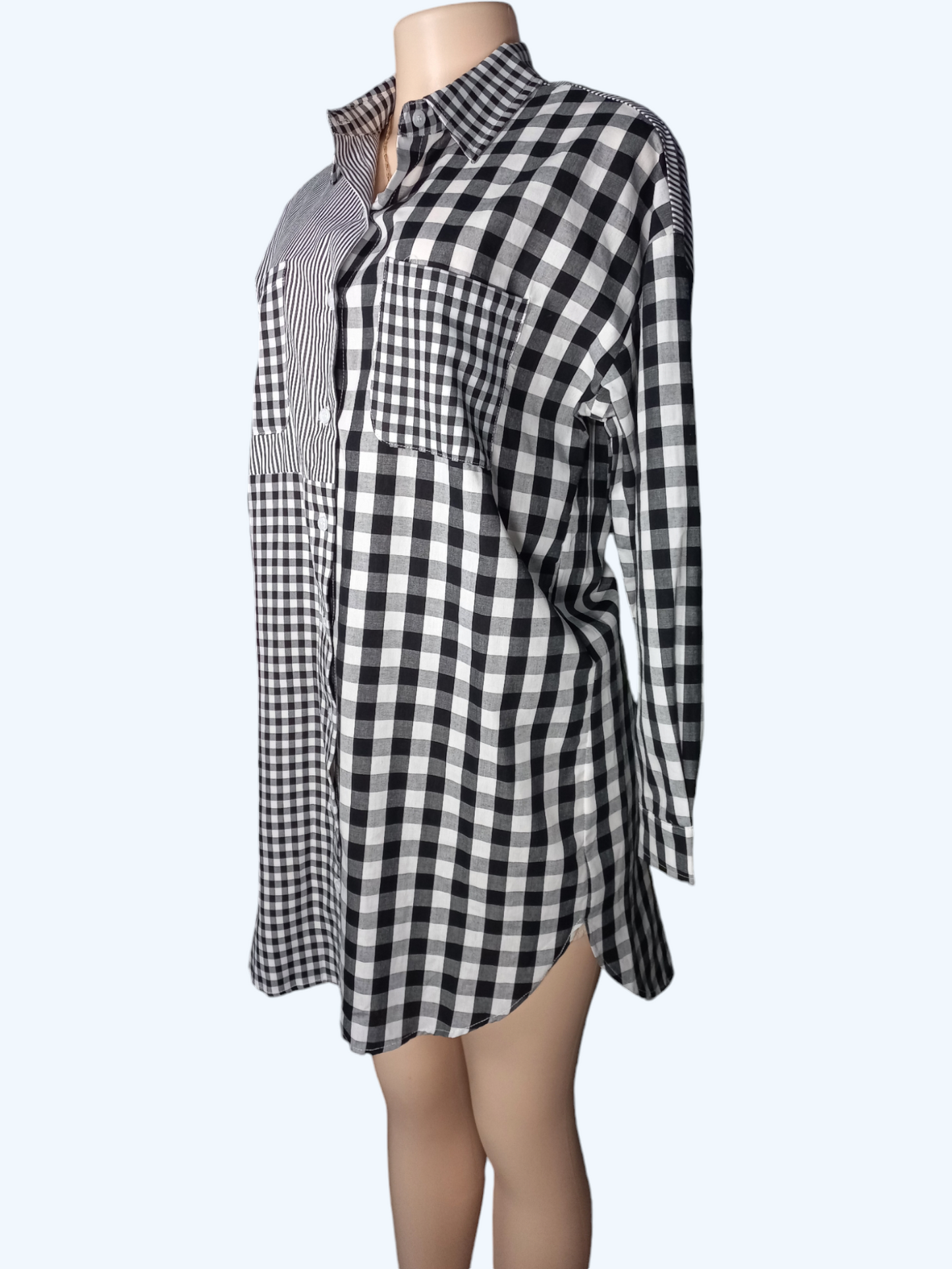 Checker Block Dress