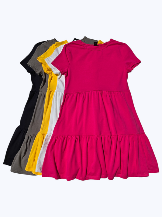 Short Sleeve Babydoll Dress