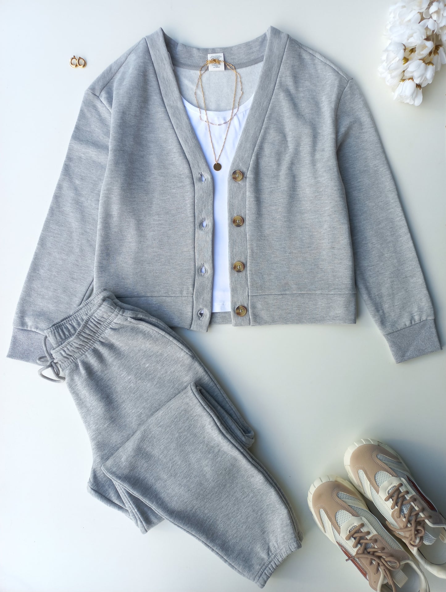 Fleece Cardigan & Joggers Set