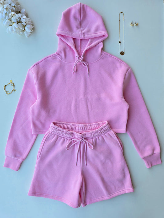 Cropped Hoodie & Shorts