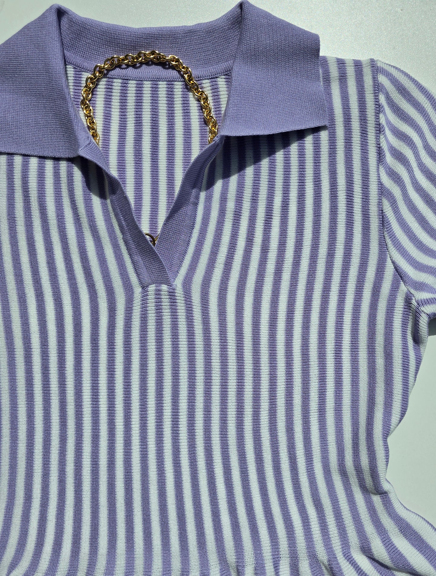 Striped Knit Mini Dress