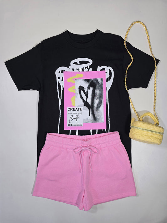 Oversized Love Graffiti T-Shirt
