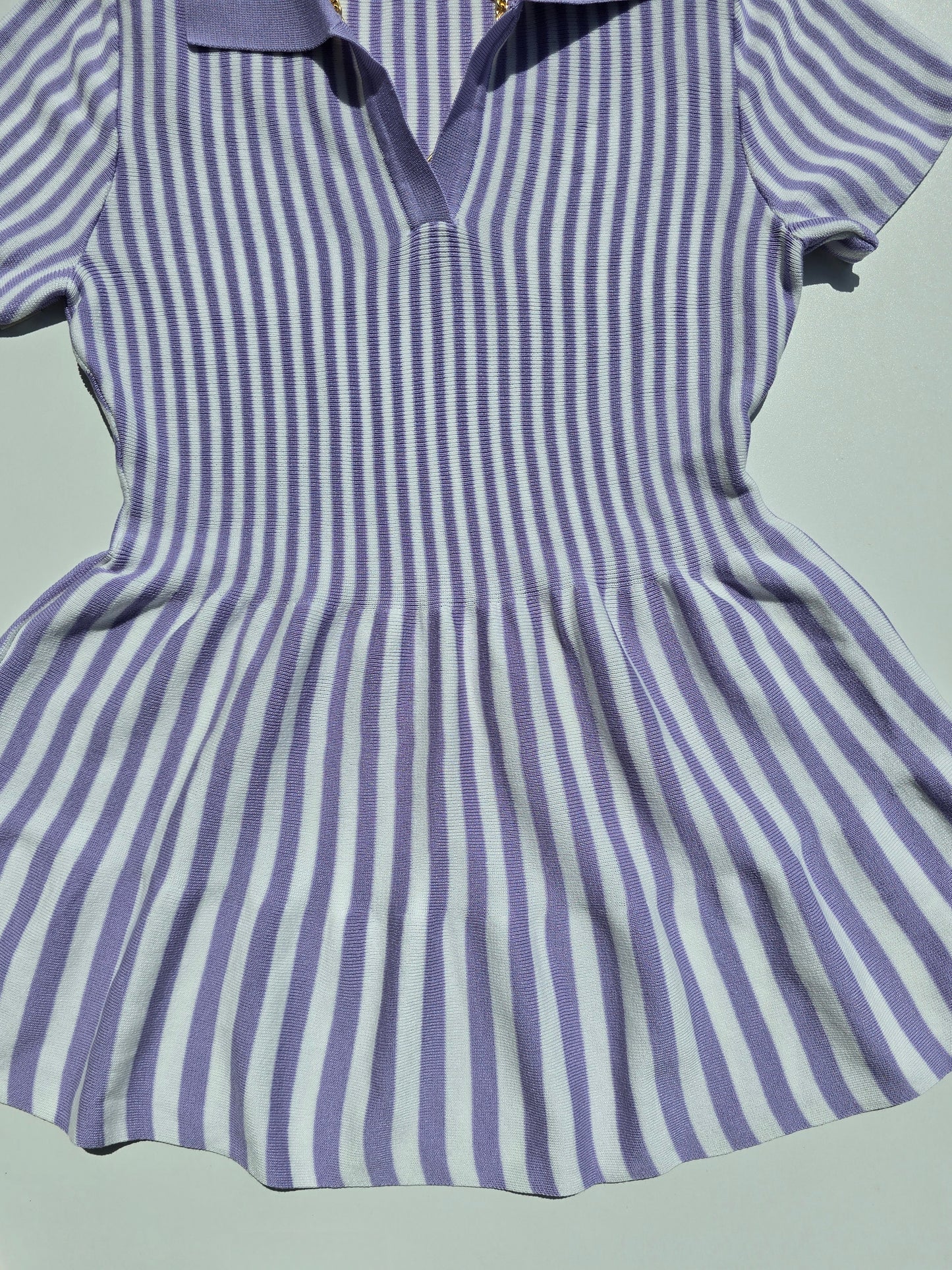 Striped Knit Mini Dress