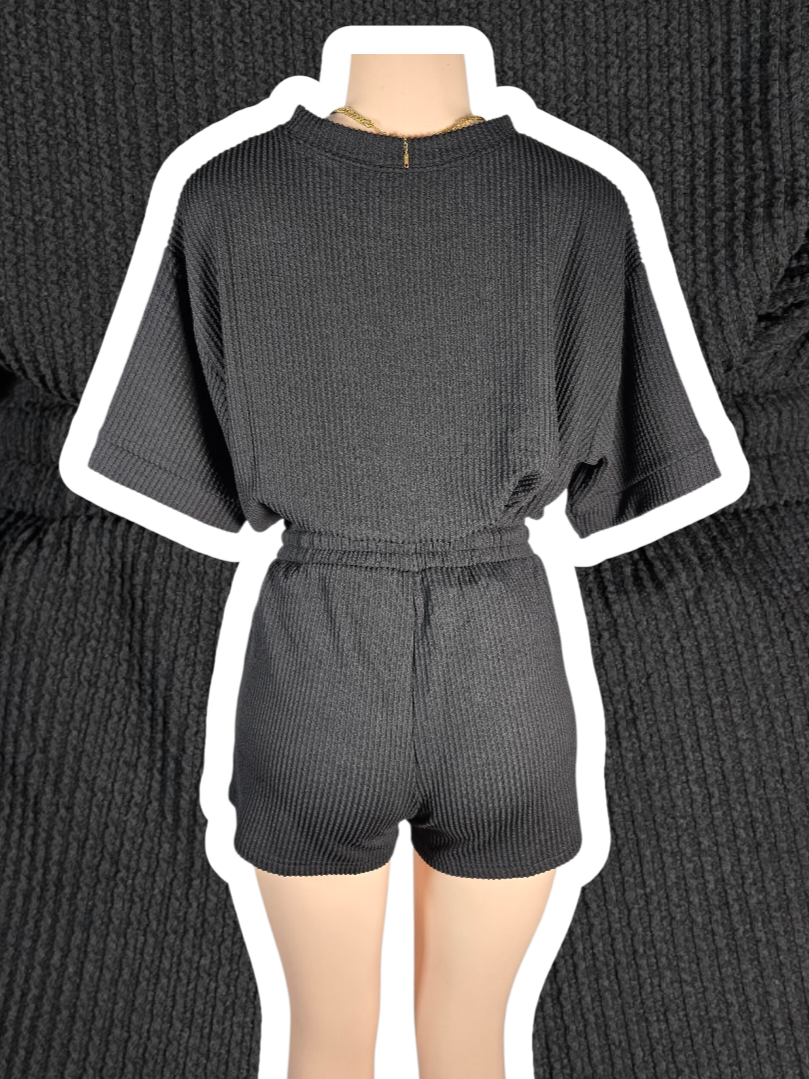 Rib Tee & Shorts Set