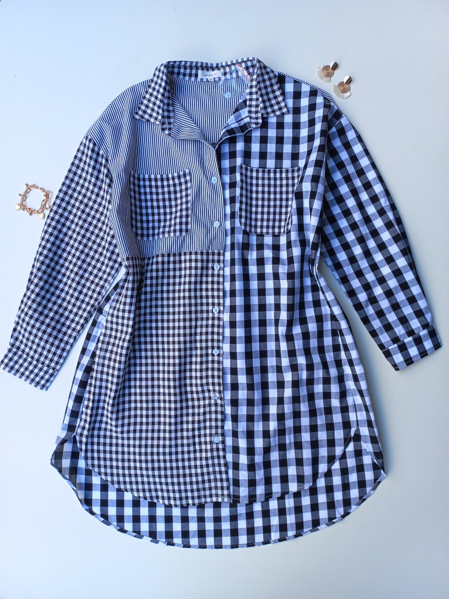 Checker Block Dress