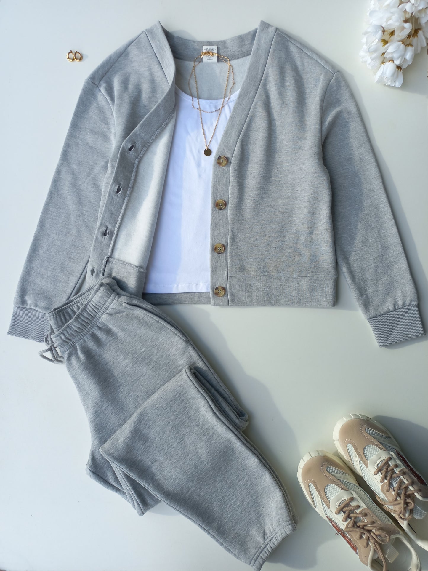 Fleece Cardigan & Joggers Set