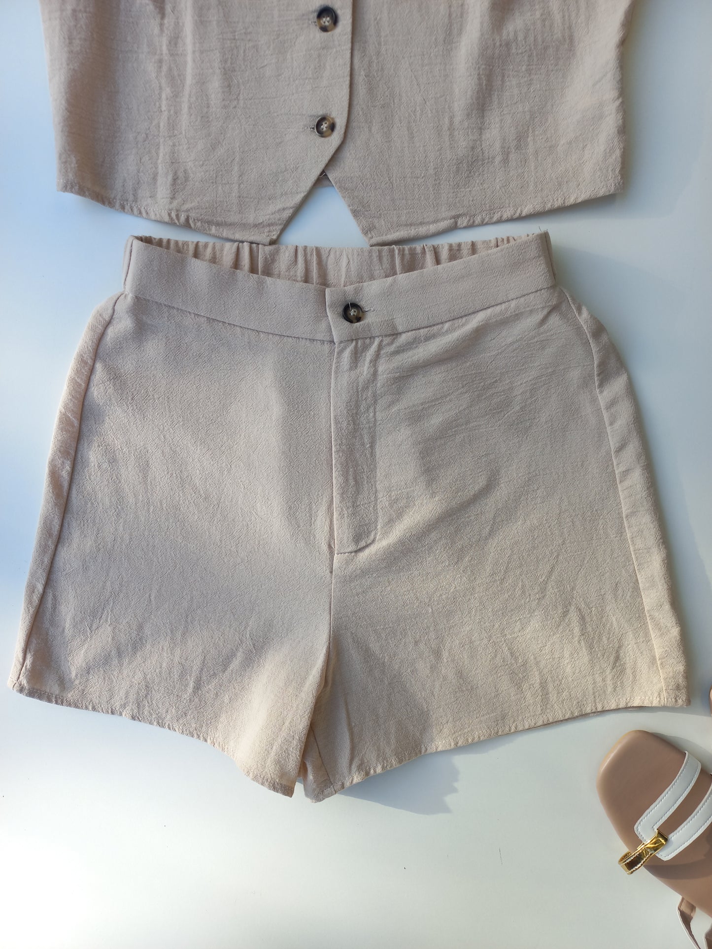 Vest Shirt & Shorts Set